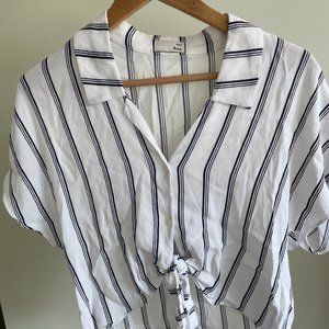 Wilfred Free The Tie-Front Blouse Cropped